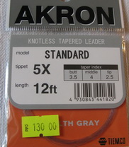 akron standart 12 ft 5X Tiemco